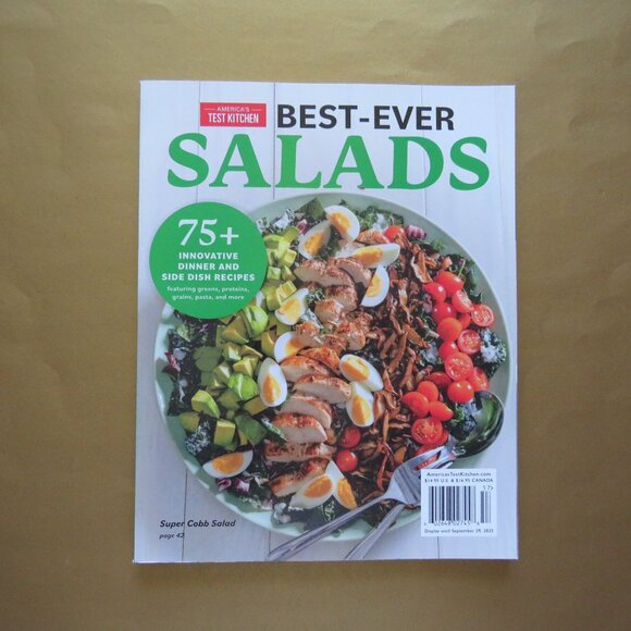 America’s Test Kitchen Best-Ever Salads Recipes Magazine 2025 - Picture 1 of 1